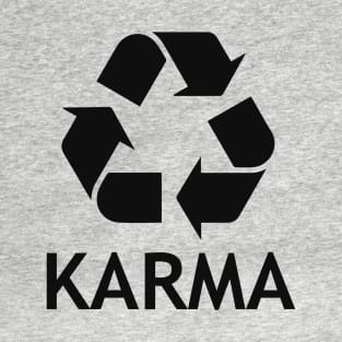 karma dark lettering T-Shirt